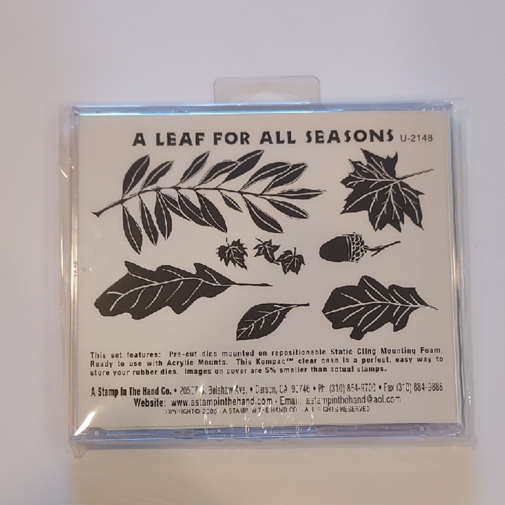 Rubber Stamps Leaf Pattern Leaves Stamp Set